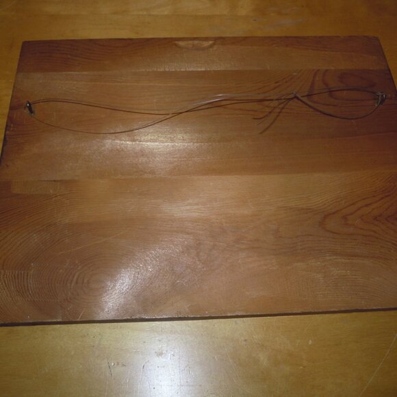 Vintage Wood Hand Carved Plaque Wall Art Picture Cabin Folk Art Decor Relief - Picture 5 of 5